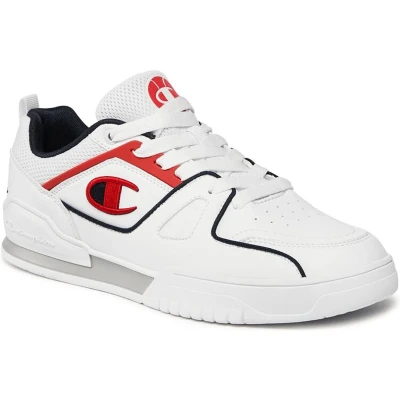 Afbeelding van Champion 3 Point Low heren sneaker S21882 CHA WW010 wit/blauw/rood