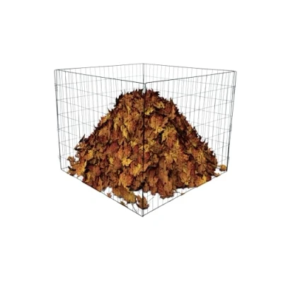 Afbeelding van ACAZA Compostbak Bladkorf Groenafval Tuin Compostvat Compost 70 x 90 cm Zwart