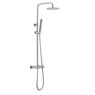 Afbeelding van Xellanz Twenty eco thermostatische regendoucheset opbouw rond chroom
