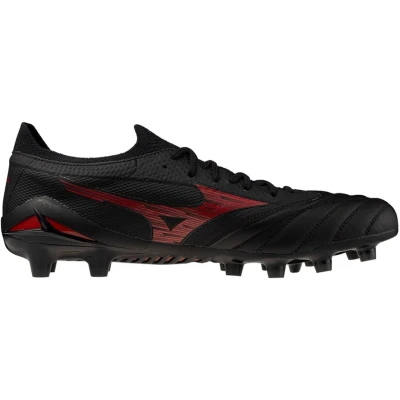Afbeelding van Mizuno Morelia NEO IV Voetbalschoenen met kunststof noppen, Heren, Maat: 42.5, Black/morelia red Schoenen