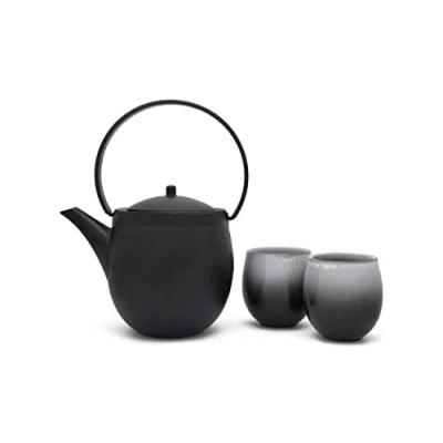 Afbeelding van Theepot Set Bredemeijer Sendai Zwart 1,2 L (3 delig)