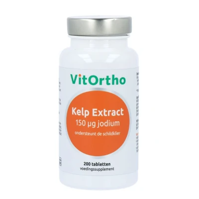 Afbeelding van VitOrtho Kelp Extract (150mcg Jodium) Tabletten 200st