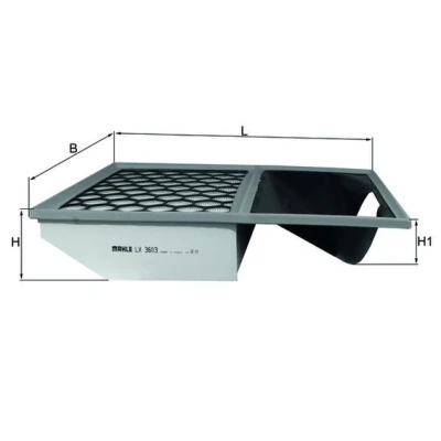 Afbeelding van Knecht Luchtfilter LX 3603