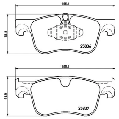 Afbeelding van Brembo Remblokset P 61 116