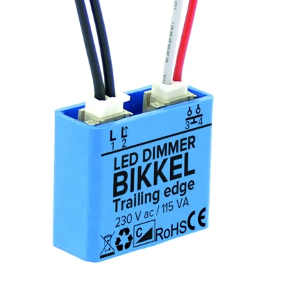 Afbeelding van Klemko Bikkel LED100 universele LED dimmer 100VA inbouw