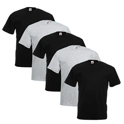 Afbeelding van Fruit of the Loom Original T shirts voor heren, 5 stuks, 3XL