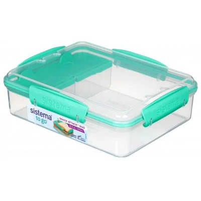 Afbeelding van Sistema Lunchbox / Lunch Snack Attack Duo To Go, 975ml, kleur mint