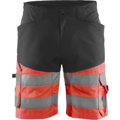 Afbeelding van Blaklader Short met stretch High Vis 1541 1811 Zwart/High Rood C56