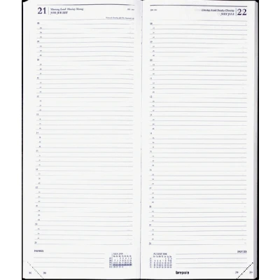 Afbeelding van Agenda 2024 Brepols Saturnus Lima 1dag/1pagina lang zwart