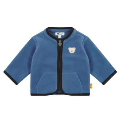 Afbeelding van Steiff Sharky Fleecejas voor kinderen, Maat: 56, Bijou blue
