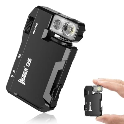 Afbeelding van WUBEN G5 led zaklamp, oplaadbaar, RGB mini sleutelhanger, 400 lumen, EDC multifunctionele magnetische USB klein, 6 modi, waterdicht, voor camping en outdoor