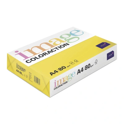 Afbeelding van Image Coloraction gekleurd kopieerpapier Sevilla/zonnegeel 80g/m² A4 pakket van 500 vellen