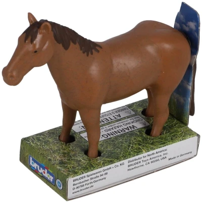 Afbeelding van Bruder 02306 Paard 1:16 Bruin/Wit/Zwart Kleur van varieert Kunststof 185 x 45 138 mm Voor Kinderen vanaf 3 jaar Assorti
