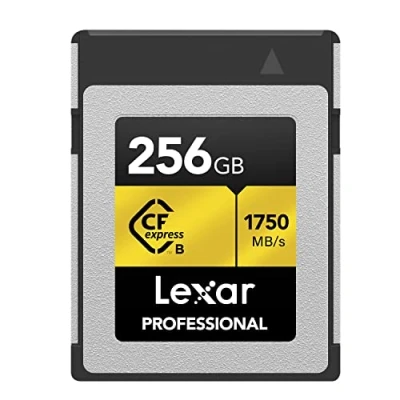 Afbeelding van Lexar Professional GOLD serie 256GB CFexpress Kaart, type B CF Tot 1750 MB/s lezen, Gebruik PCIe 3.0 en NVMe, Geheugenkaart voor Professionele Fotograaf, Videograaf (LCXEXPR256G RNENG)