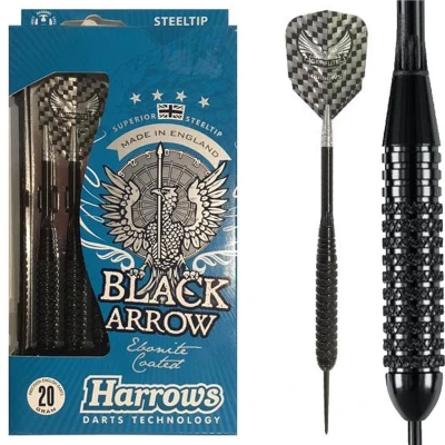 Afbeelding van Harrows Black Arrow steeltip dartpijlen (22 gram)