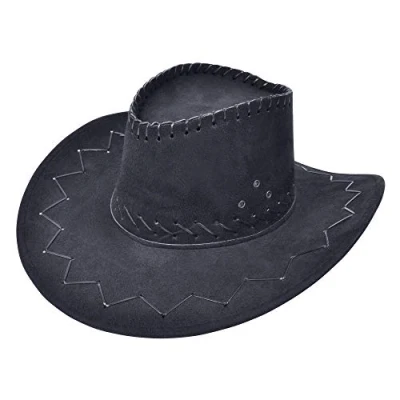 Afbeelding van Rubies Carnaval verkleed hoed voor een cowboy zwart polyester heren/dames