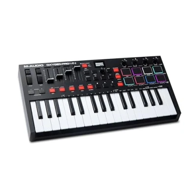 Afbeelding van M AUDIO Oxygen Pro Mini MIDI toetsenbord 32 toetsen USB Zwart