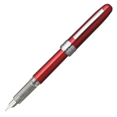 Afbeelding van PLATINUM Plaisir PGB 1000#70 Vulpen/Veerdiktes: F Fijn/Kleur: Rood/Handgemaakt/Plastic Verpakking/Vulpen