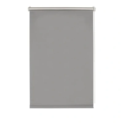 Afbeelding van GARDINIA EASYFIX thermo rolgordijn met achterzijde om te klemmen of lijmen, optimale lichtreflectie, energiebesparend, ondoorzichtig, alle montageonderdelen inbegrepen, grijs, 75 x 150 cm (BxH)