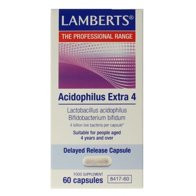 Afbeelding van Lamberts Acidophilus Extra 4, 60 capsules