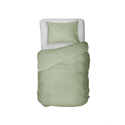 Afbeelding van Dekbedovertrek Kayori Kiyo Saliegroen Tencel 140 x 200 / 220 cm 1 Persoons