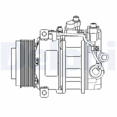 Afbeelding van Delphi Diesel Airco compressor CS20378