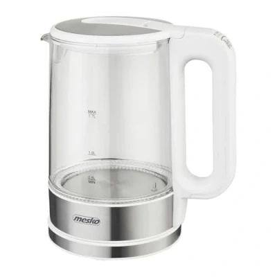 Afbeelding van Mesko Glazen Waterkoker MS 1301w Wit 1,7 L