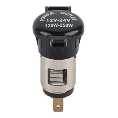 Afbeelding van Sigarettenaansteker 12 24 V Adapter Power Aansteker Vrouwelijke Socket voor Auto Motorfiets