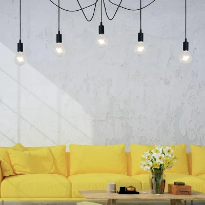 Afbeelding van Lucide FIX Hanglamp 5xE27 Zwart