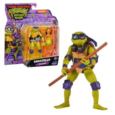 Afbeelding van Giochi Preziosi Donatello Ninja Turtles, Mutante, in versie actiefiguur met gewrichten, 12 cm, figuur gevechtswapens, voor kinderen vanaf 4 jaar