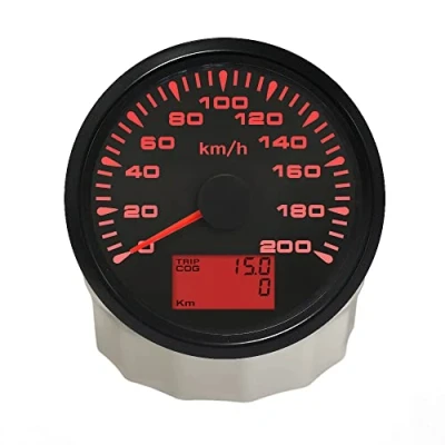 Afbeelding van ELING Universele GPS snelheidsmeter 0 200 km/u kilometerteller voor autoraces motorfiets 3 3/8 inch (85 mm)