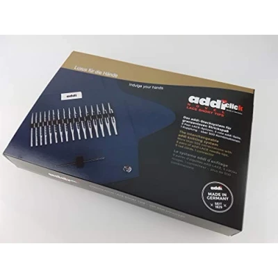 Afbeelding van addi Click Novel Lace Short Tip Interchangeable Circular Knitting Needle Set 3.50 8.00mm