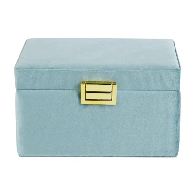 Afbeelding van Oliva&quot;;s Sieradendoos Juwelendoos Sieradenhouder Velvet fluweel Blauw
