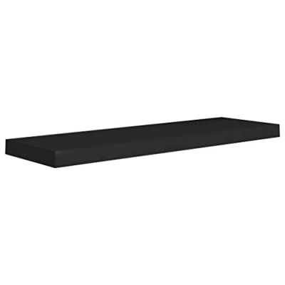 Afbeelding van Wandschap zwevend 80x23,5x3,8 cm MDF zwart