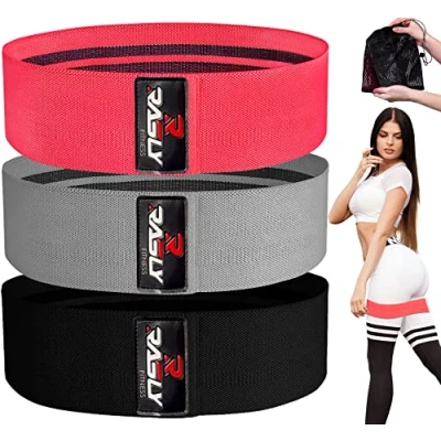 Afbeelding van Kanzy Resistance Bands Set van 3 Weerstandsbanden Band Fitness Elastiek Weerstand Banden Elastic Booty voor Mannen en Vrouwen