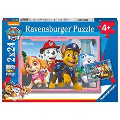 Afbeelding van Ravensburger 80534 Paw Patrol 2X 24 delige legpuzzels voor kinderen vanaf 4 jaar educatief peuterspeelgoed [Amazon Exclusive]