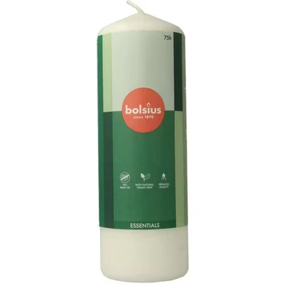 Afbeelding van Bolsius Stompkaars 200/68 cloudy white 1 stuks