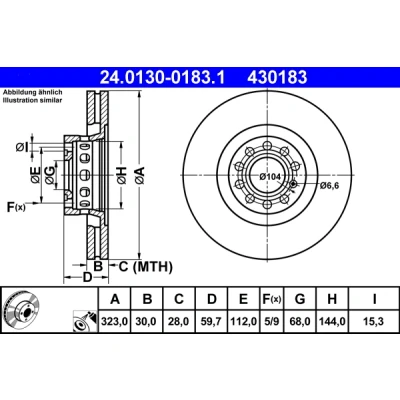 Afbeelding van Ate Remschijf 24.0130 0183.1
