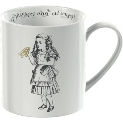 Afbeelding van V&amp;A C000048 Alice in Wonderland Mok geschenkdoos, Alice&#039; Design, Fine China, wit, 350 ml
