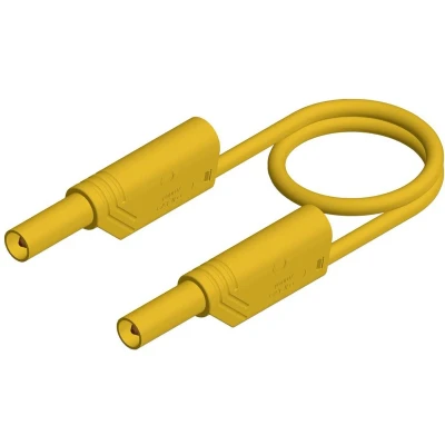 Afbeelding van SKS Hirschmann MLS WS 50/1 ge Veiligheidsmeetsnoer [Banaanstekker 4 mm Banaanstekker mm] 0.50 m Geel 1 stuk(s)