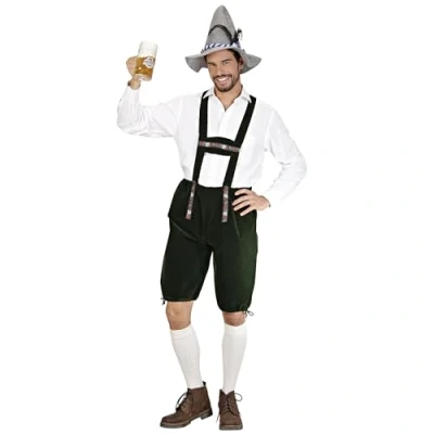 Afbeelding van Widmann Leren kostuumbroek, bierfestival, volksfeest, carnaval, mottofeest, M (50/52)
