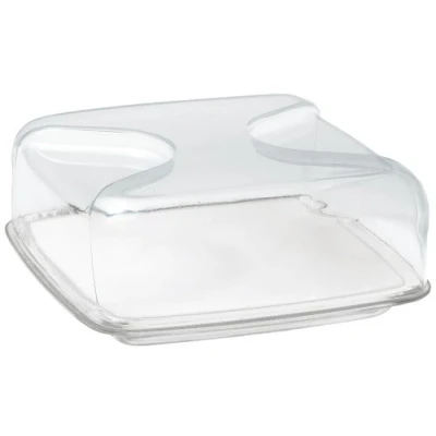 Afbeelding van Guzzini Gocce, Vierkante kaasstolp Transparant, 25,5 x h11,5 cm 27000000