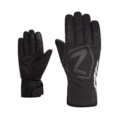 Afbeelding van Ziener DAQUA fietshandschoenen voor heren, winter, waterdicht, zachte shell, gevoerd, zwart, 7,5