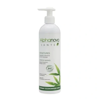 Afbeelding van Alphanova Santé Vergetures Intensieve Preventie Massagemelk 400 ml