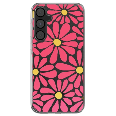 Afbeelding van imoshion hoesje Geschikt voor Samsung Galaxy A55 Design Dusty Rose Flowers Connect