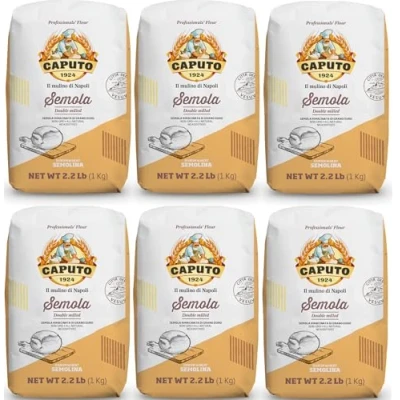Afbeelding van Semola durum Tarwegriesmeel Semolina Caputo Rimacinata 1 kg