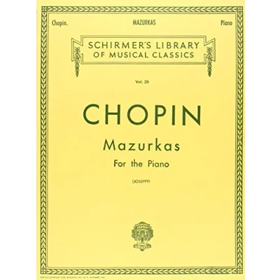 Afbeelding van Mazurkas: Schirmer Library of Classics Volume 28 Piano Solo