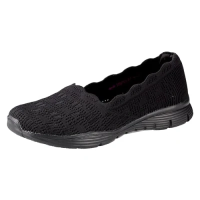 Afbeelding van Skechers Instappers, Dames, Maat: 40, Schwarz Textiel