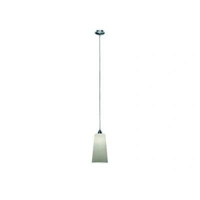 Afbeelding van Reality Leuchten Hang /hanglamp nikkel mat/glas wit geveegd / 1 x E27 max. 60W zonder lamp/o 15cm ABH 130 cm R30551011