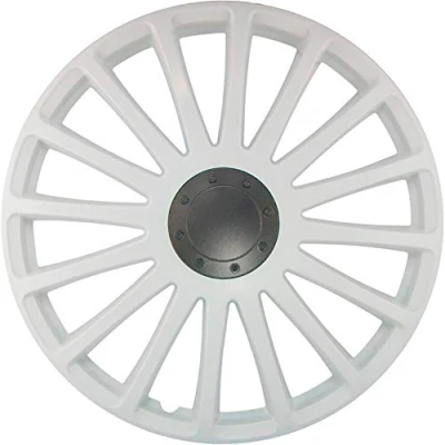 Afbeelding van J Tec 4 Delige Wieldoppenset Grand Prix 15 inch wit